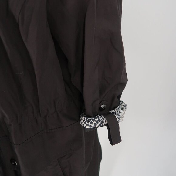CB Clothing Black Jacket w Snake Print Detail Size 2XL - Picture 3 of 9